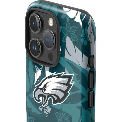 NFL Philadelphia Eagles Tropical Print iPhone 16 Pro Impact Case